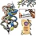 Ensemble de Jouets de Serpent en Caoutchouc de 14 Pouces (Paquet de 6), matériau de qualité Alimentaire TPR Super élastique, avec Carte d'apprentissage, Jouet de Baignoire en Faux Serpent réaliste
