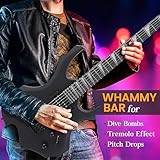 Pyle - Electric Guitar Set, Full Size Electric Guitars for Adults, Kids & Beginners w/Amplifier Kit, Complete Guitar w/Practice Amp Starter Pack & Accessories, Black Matte - Image 7