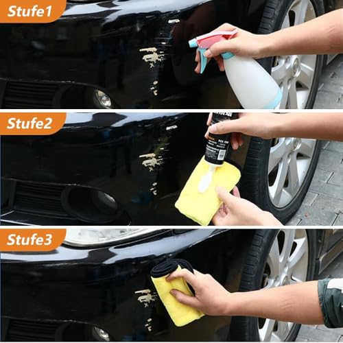 Cera para reparación de rayones en autos 120 ml 3 piezas miniatura 5