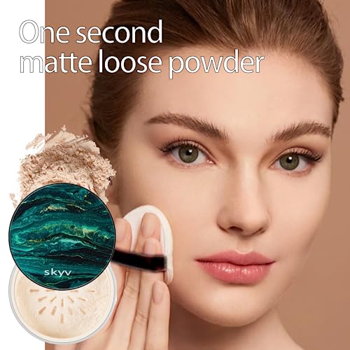 Matte Loose Translucent Face Powder - Invisible Fixing and Lightweight Setting Powder - Long Lasting Oil Control - Natural Foundation for Every Skin Type (#Natural) - Image 3