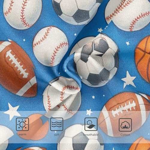 Joisal Bright Toddlers Underwear Floral 2t Cotton Panties for Girl Cute Basketballs Footballs Blue Kids Briefs Undies3