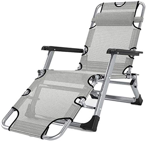 HPTHLY Sillón reclinable Plegable Ligero para jardín, sillón de Oficina, sillón Plegable para Exteriores, Cama Sencilla para la Siesta, Cama de Hospital, cómoda y Elegante para aniversari