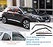 Produktbild 4x Windabweiser kompatibel für Peugeot 3008 II MK2 2016 2017 2018 2019 2020 Acrylglas PMMA Regenabweiser Abweiser