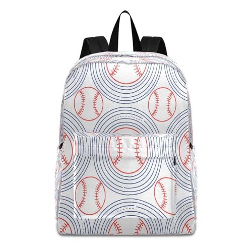 Mochila escolar ligera para libros juveniles con motivos de fútbol y béisbol