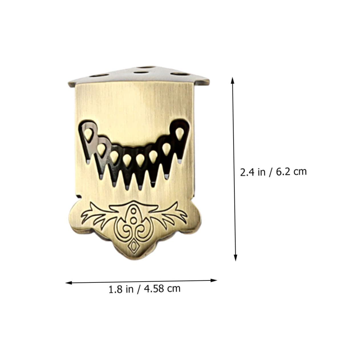 COSMEVIVI Mandolin Metal Tailpiece Silver Tailpiece Bridge for Mandolin String Accessory Musical Instrument Parts