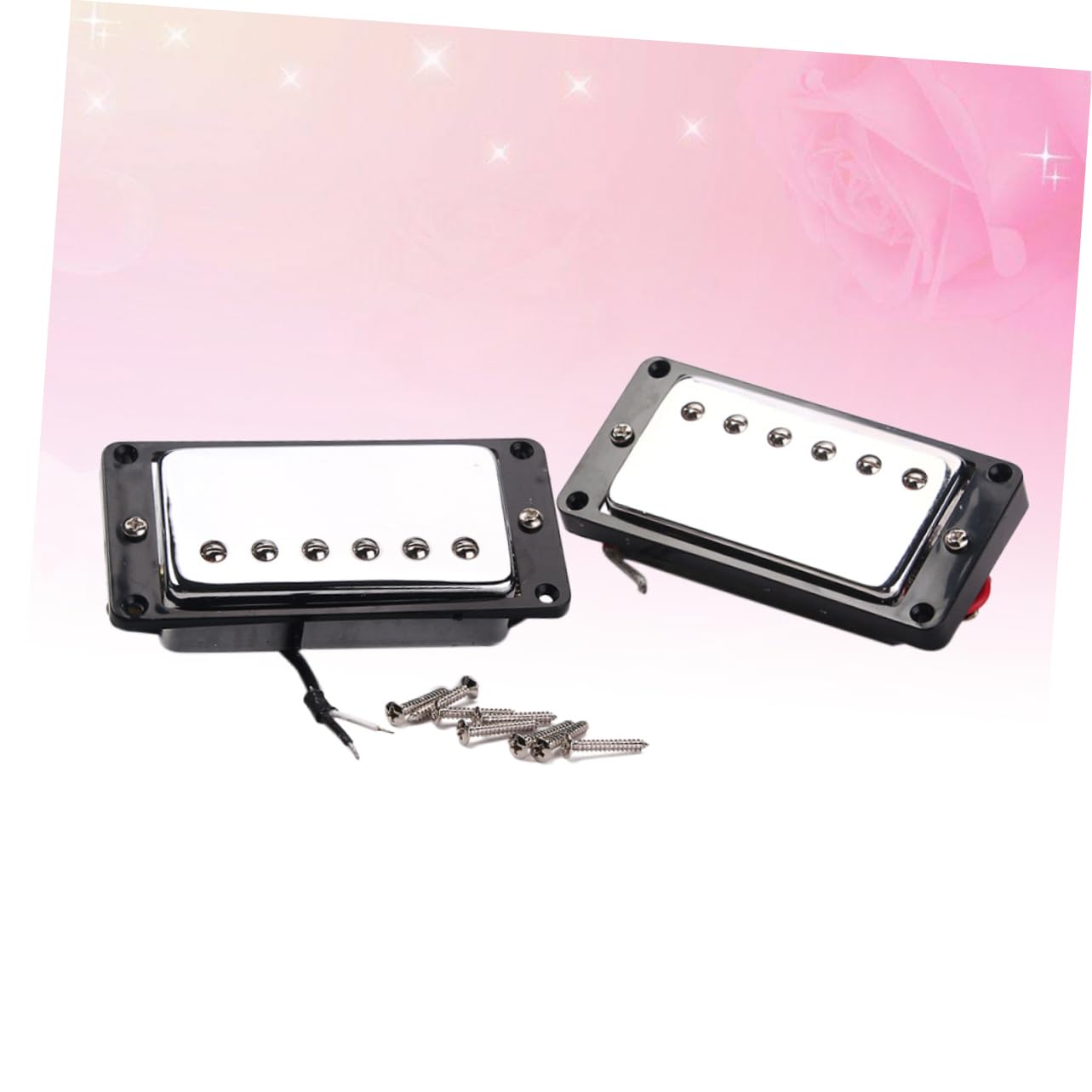 TOYANDONA Pickup Humbucker Doppia Bobina Per Chitarra Elettrica Con Pickup Al Ponte e Telaio Nero Adatto Per Chitarra Elettrica Elimina Feedback e Rumore Indesiderato e Durevole