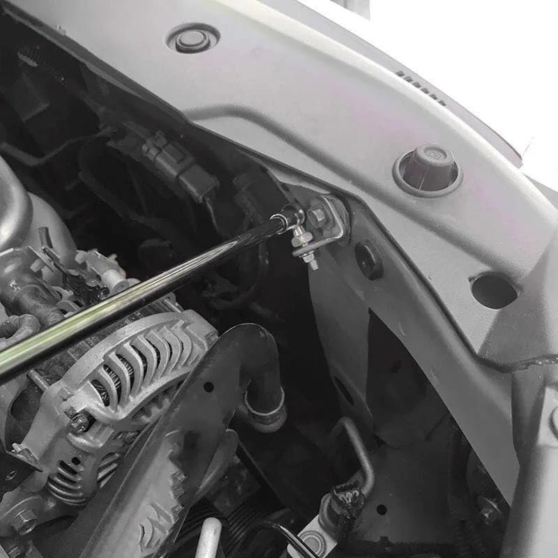 Couvercle de capot Civic 8th amortisseur de levage finition carbone argent