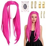 Peluca Larga para Disfraz de Cosplay,Peluca de Anime Para Cosplay,Disfraz Pelucas Accesorios Mujer,Accesorios de Cosplays,para Carnaval,Mardi Gras,Fiesta Temática,Víspera de Todos los Santos