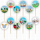Mickey Mouse Party Decorations Supplies Cupcake Toppers