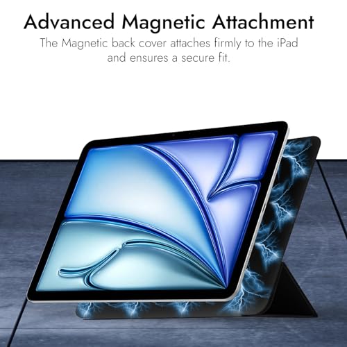 Image of Robustrion Cover for iPad Air 13 inch M4 /M3 /M2 (2026 /2025 /2024) Cover Case, [Magentic Attach] Case for iPad Air 13 inch [Auto Sleep Wake Support] - Black