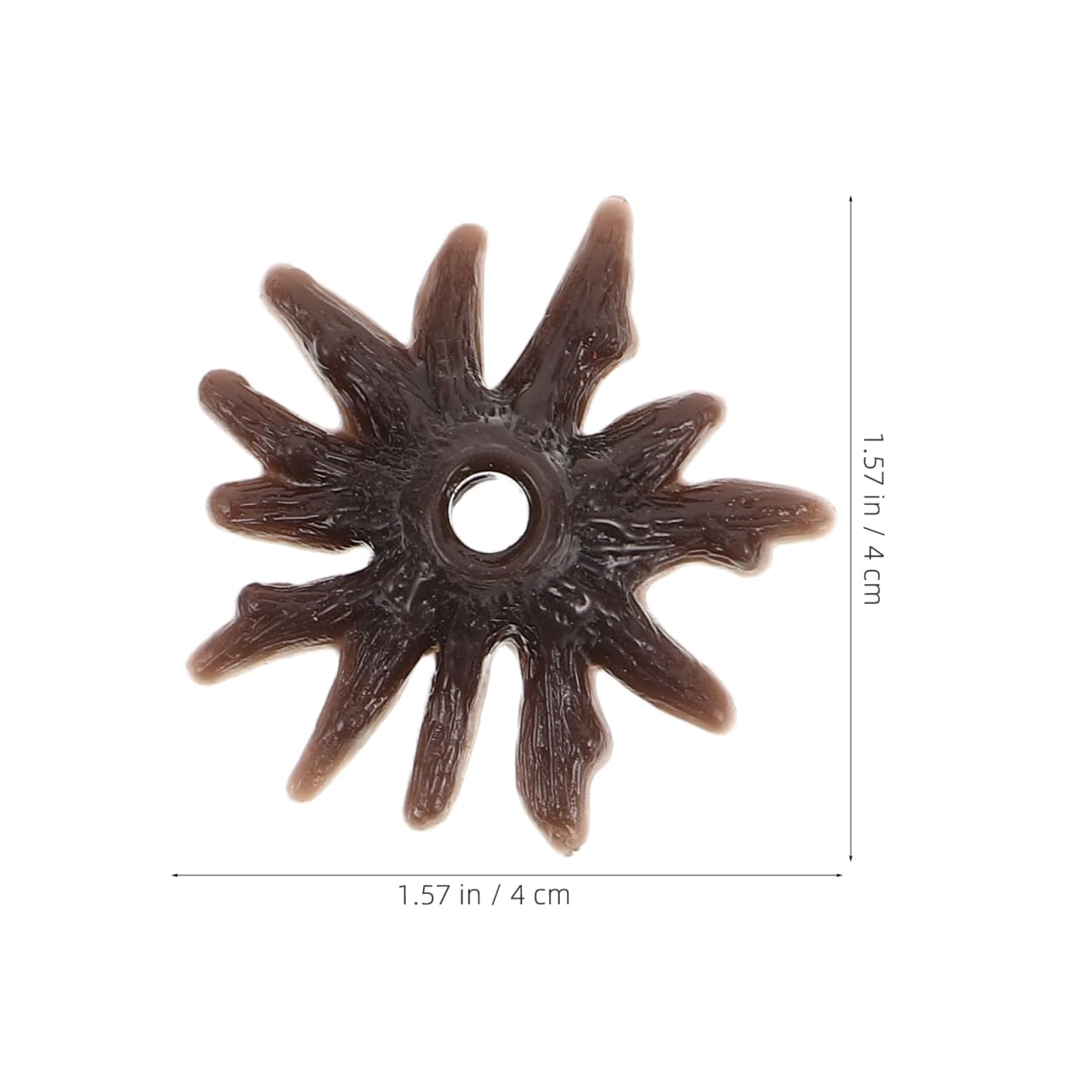 UPKOCH Model Tree Base Foot 50 Pack Miniature Stand for Architectural Scenery Trees Diy Crafts Train Landscape Holder Plastic 1.57X1.57X0.59In - Image 2