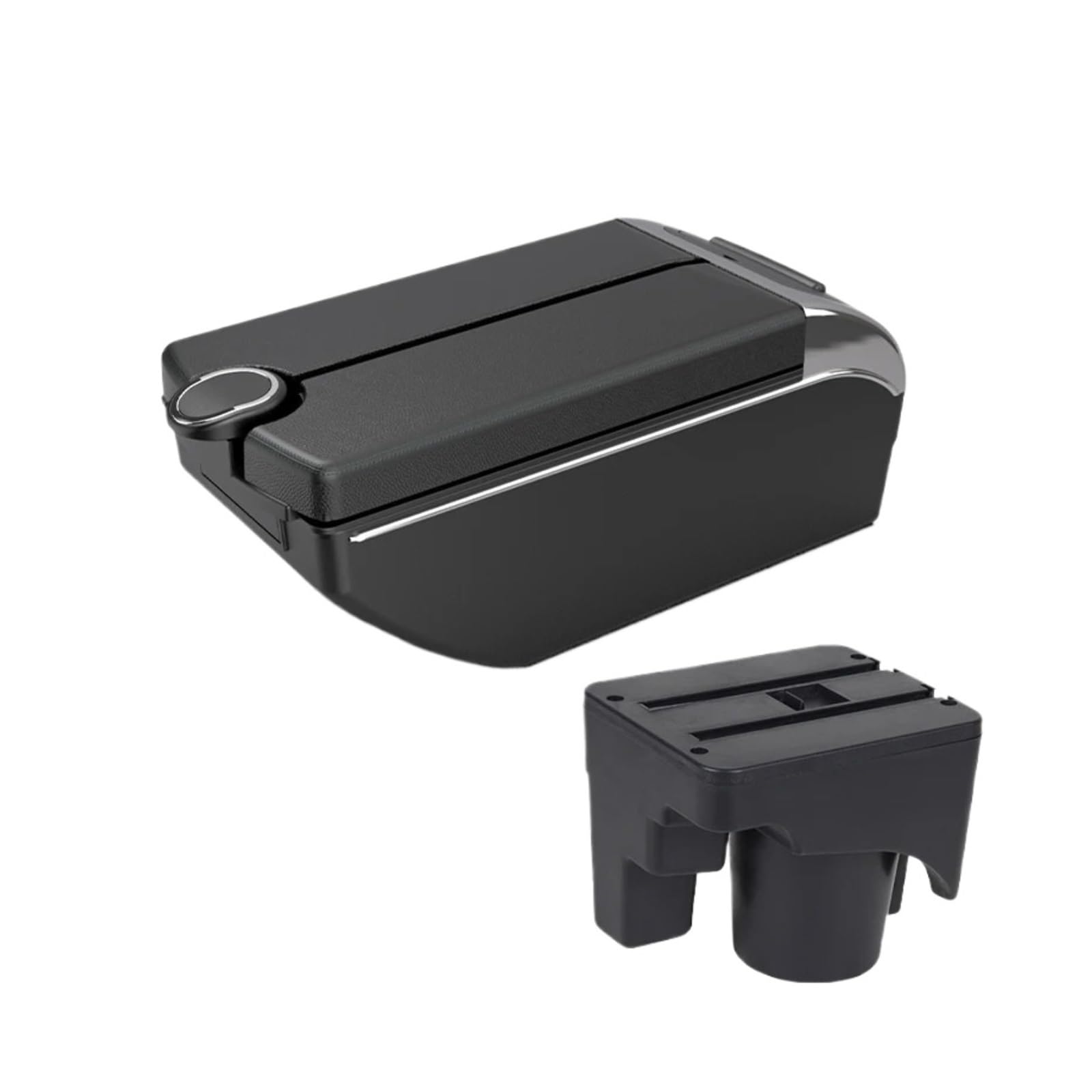 Ggwqoops Car Armrests For Golf 6 For 5 For Mk6 For MK5 For Jetta Armrest Box Scirocco Sagitar Car Storage Armrest Box(B2 Black line 7 usb)