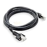 GXMRHWY RJ45 Industrial Camera Drag Chain Network Cable High Flexibility and Bending Resistance Screw Locking Gigabit Network Cable (2 Meter)