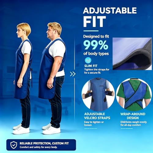 Image of Xray Lead Apron 0.5mmpb Half Radiation Shield Protective