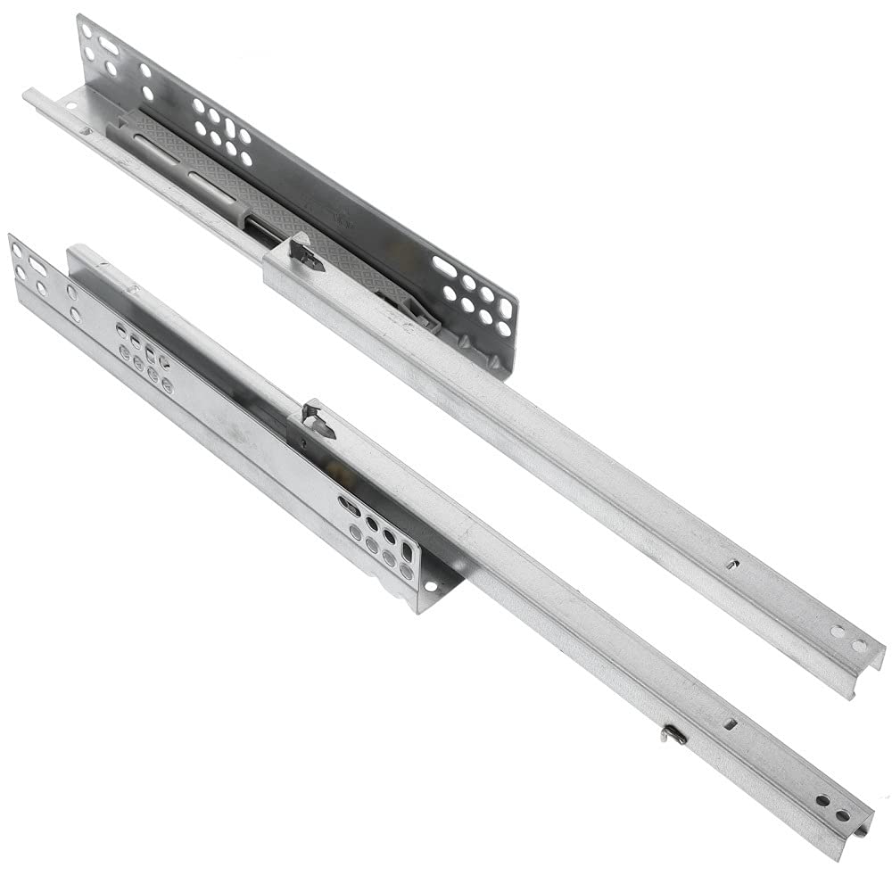 Drawer Slides, 2pcs Mute Slideway Sliding，Chute Drawer Track Drawer Support Bottom Slides