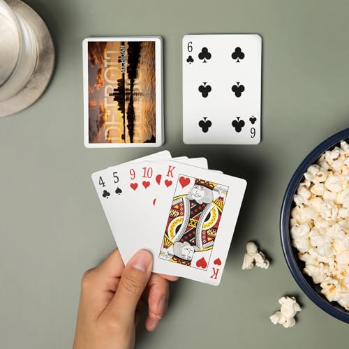 Lantern Press Detroit Michigan Baraja Poker 52 Cartas miniatura 2