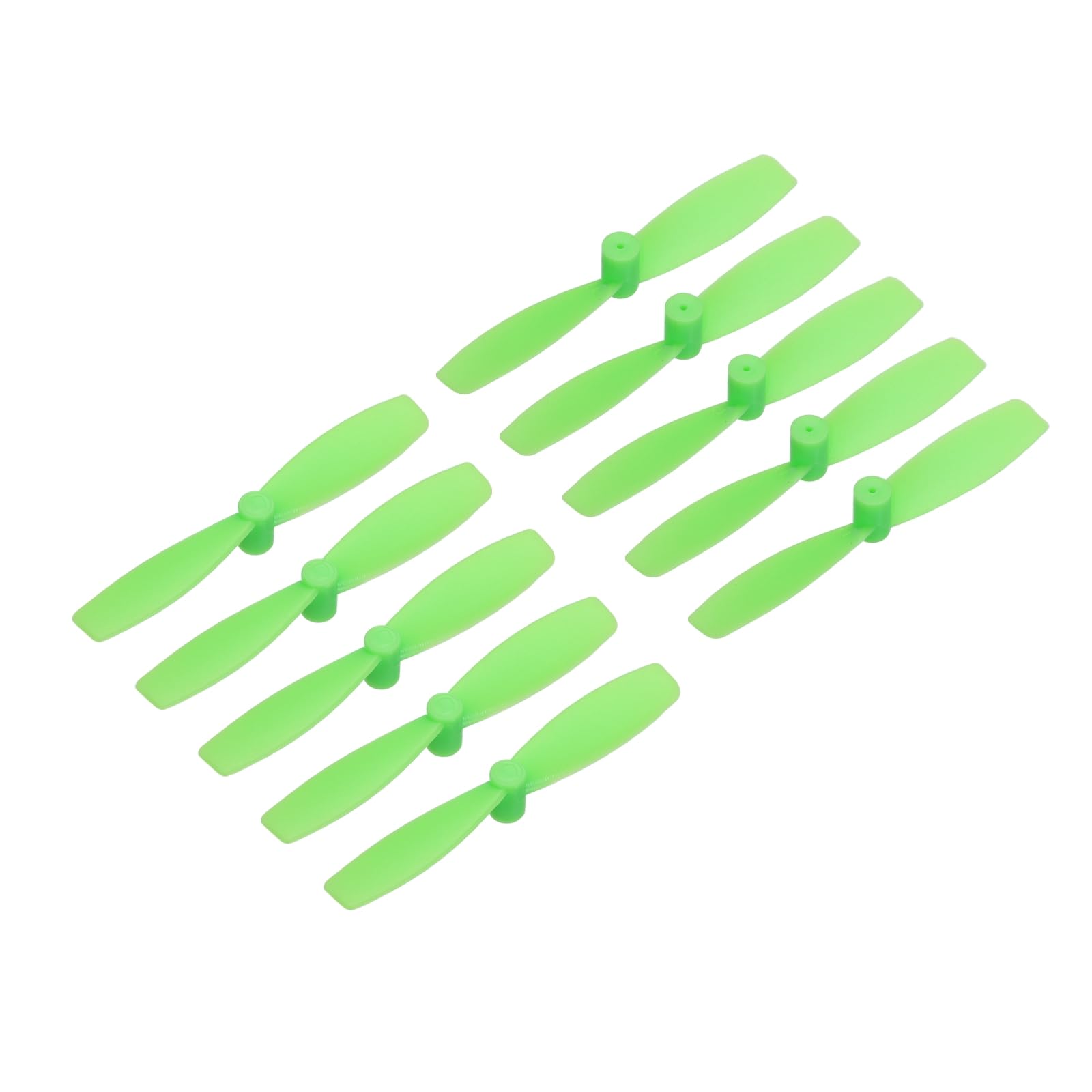 sourcing map 10Pcs RC Propellers 2 Inch CW CCW 2-Vane Main Rotors for RC Aircraft Quadcopter Coreless Motor, Green