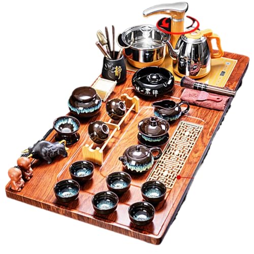 Juego de té para una fácil limpieza con hervidor automático todo en uno