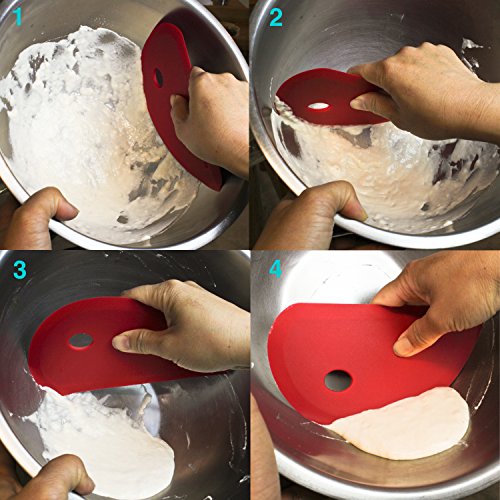 Zoie + Chloe Multi-Purpose Silicone Scraper - Bowl Dough Icing Dish Pot Pan & More