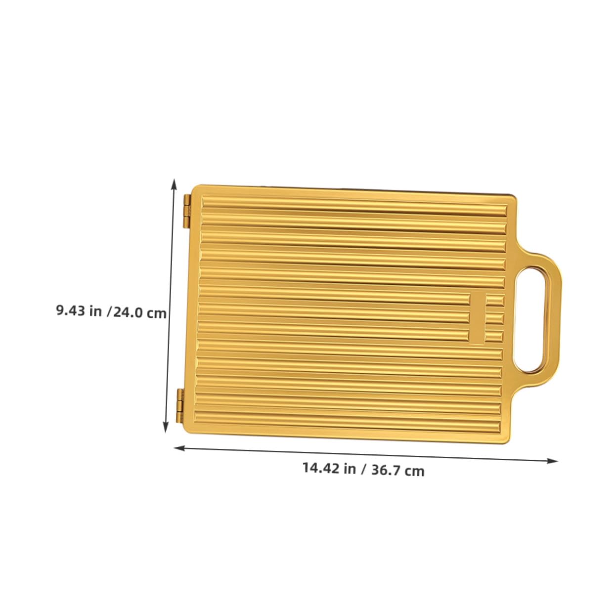Klappbarer doppelseitiger Friseurspiegel Gold Tragbarer Handspiegel mit Präziser Abbildung Leichtes Robustes Design für Hairstyling Rasur Make-up für Friseure und Reisen