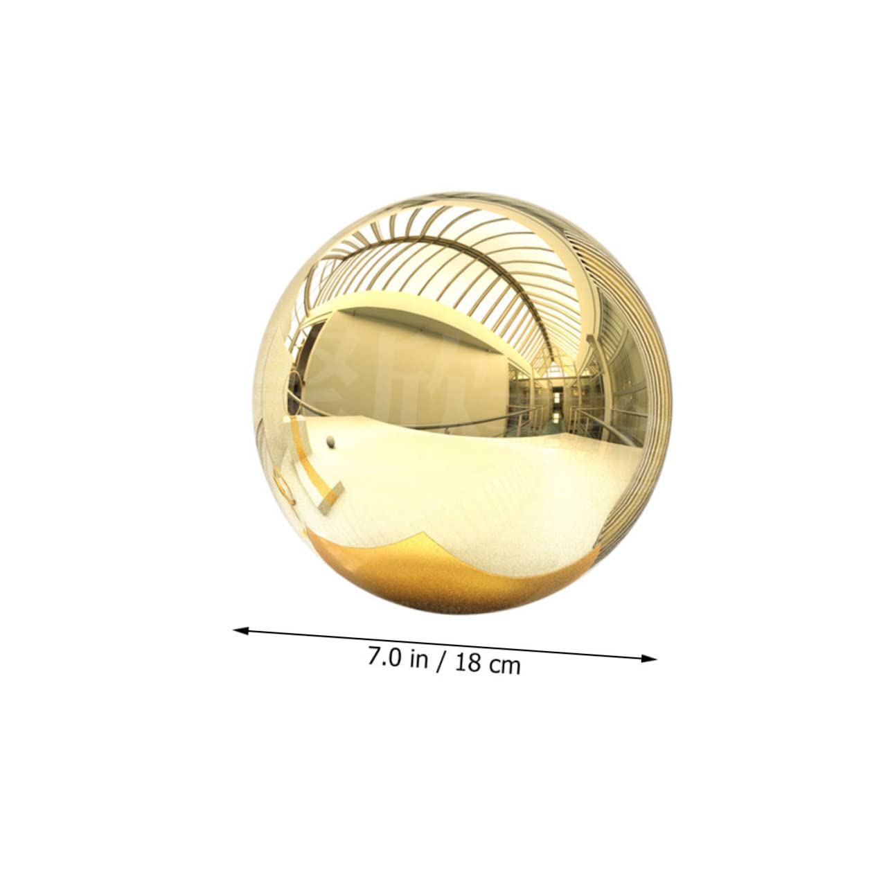 Hemoton Garden Balls Decorative Metal Mirror Balls Reflective for Gardens Art Decor for Yard