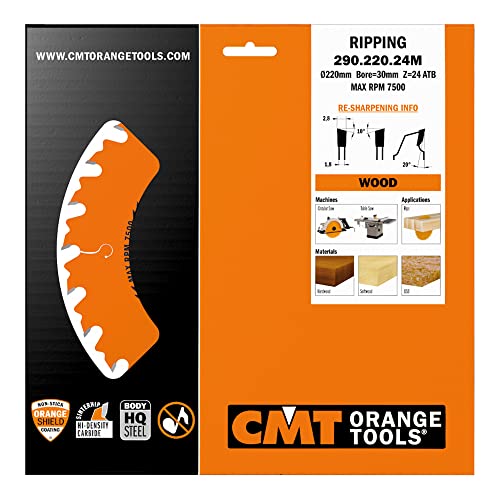 CMT 290.220.24 M Ripping Blade D-220 B-30 K-2,8 P-1,8 24 mm, Steel - Image 2
