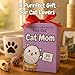 Cat Gifts for Women - Positive Crochet Animal with 30 Cute Signs | Cat Mom Gift for Women for Birthday, Mothers Day | Funny Fur Mama Present Ideas for Cats Lady | Present Idea for Friends, Coworkers