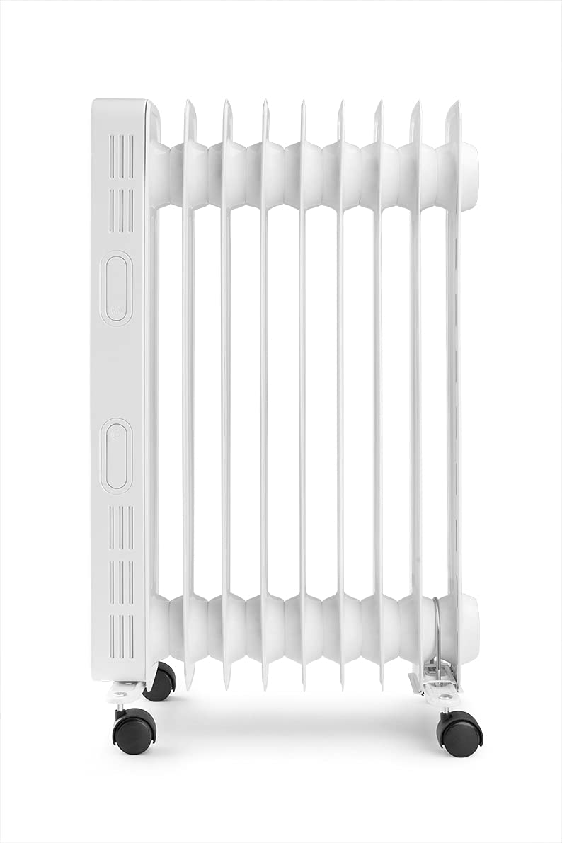 Orbegozo RAD 2000 - Radiador de aceite, 3 potencias, temporizador, pantalla LED, asa, mando a distancia, protección sobrecalentamiento, 2000 W