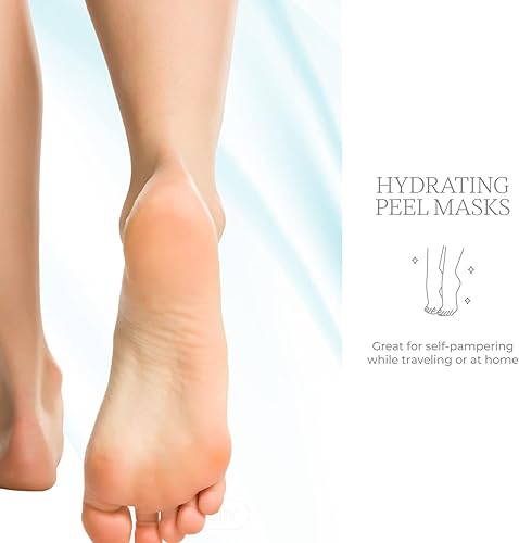 Miniatura 5 de Calcetines hidratantes para pies de menta y árbol de té, hidratan el talón seco y agrietado, alivia los pies cansados, mascarillas exfoliantes para