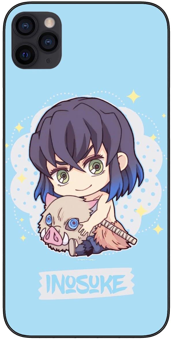 Compatible for iPhone 11 Pro Demon Z whit Slayer 897 Cute Case,Japanese Anime Black Soft Phone Case