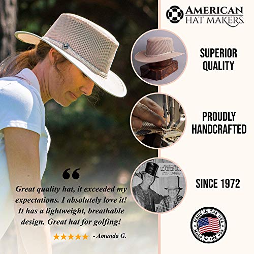 American Hat Makers Cabana Outdoor Mesh UPF Sun Hat (Ivory, Small) American Hat Makers Cabana Outdoor Mesh UPF Sun Hat (Ivory, Small)