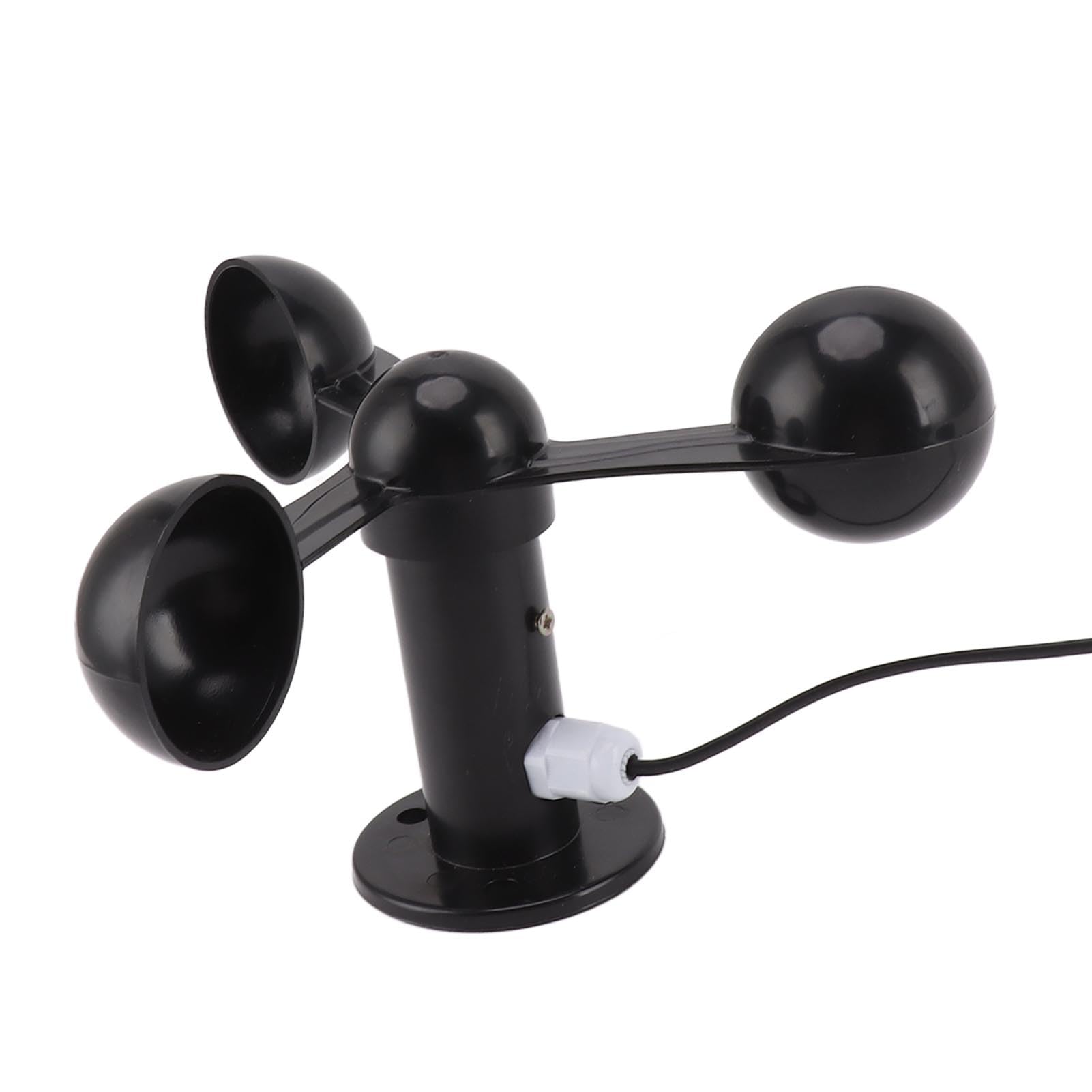 Czujnik Anemometru, Mierzy prędkość Wiatru, Zawiera Wodoodporny Kabel o Długości 8 M, Posiada Otwór Montażowy o średnicy 4 Cm, Konstrukcja Przeciwzakłóceniowa, Czujnik Prędkości