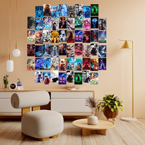 Image of Anime Character Poster Set 4x6 Inch | 30 PCS Mini Anime Posters | Multicolor Wall Decor