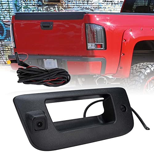 Gagsu Rear View Camera Compatible with Chevy Silverado and GMC Sierra Years 2007-2013 Backup Tailgate Handle Camera, Tailgate Door Handle Replacement Backup Camera