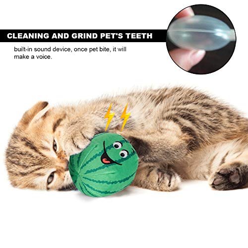 Set de 4 Juguetes de Peluche para Mascotas Sandía miniatura 5