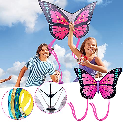 Butterfly Kite For Kids And Adults, Easy To Fly Large Butterfly Kites With Long Tail For Kids Age 4-8-12 Outdoor Games Activities, Beach Trip, Flying Toys Gift For Boys And Girls #TOP5