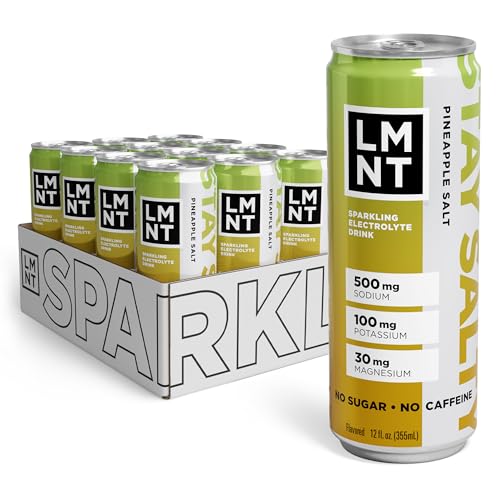 LMNT Sparkling Electrolyte Drink - Pineapple Salt | 12-Count