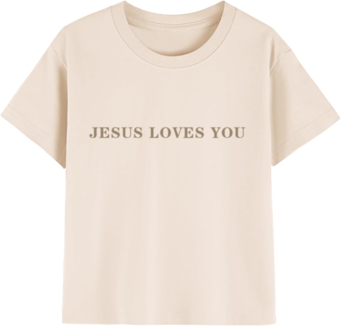 Jesus Loves You Christian Shirt for Boys Bible Verse Letter Printed T Shirts Faith Religious Cotton Short Sleeve Top - Image 4