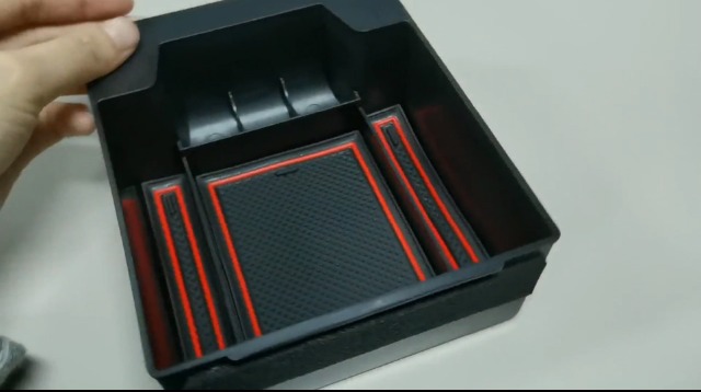 Boîte à Gants Accoudoir Pour Seat Ateca 2017-2024 - Compartiment Rangement Console Centrale Bleu