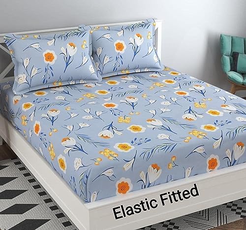 See full amazon price history chart for Syriddyaas With Device Premium Cotton-Blend Elastic Fitted Bedsheet with 2 Pillow Covers for Double Bed with All Around Elastic 155 TC Supersoft | Size - 72x78 Fit Upto 6 Inches Mattress Syriddyaas With Device Premium Cotton-Blend Elastic Fitted Bedsheet with 2 Pillow Covers for Double Bed with All Around Elastic 155 TC Supersoft | Size - 72x78 Fit Upto 6 Inches Mattress (B0CQYMJFMB) Amazon Price History, Amazon Price Tracker