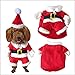 Hund und günstig Kaufen-ZREAL Haustier-Weihnachtskostüm-Hundeklage mit Kappe Weihnachtsmann-Mantel-Kapuzenpullis für kleine Hunde Katzen Lustige Welpen-WeihnachtsParty-Kleidung