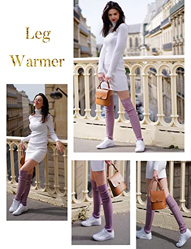 Image of v28 Women's Neon Knit Leg Warmer for 80s Party Dance Sports Yoga