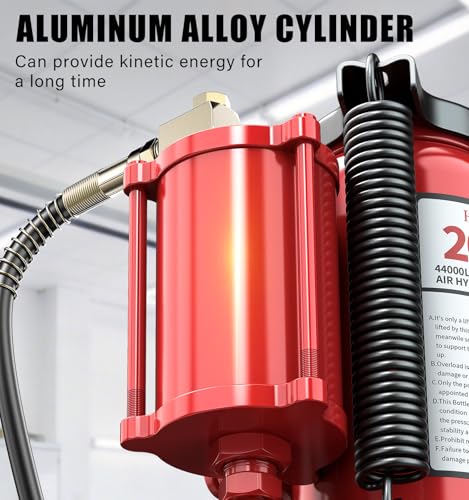 HUGOASIS 20 Ton Air Hydraulic Bottle Jack, 10-3/8" to 20-1/16" Lift Range, Manual and Air Pump Dual Operation, for Car, Auto Repair, Truck, Industrial Engineering by HUGOASIS - Used condition - Image 3