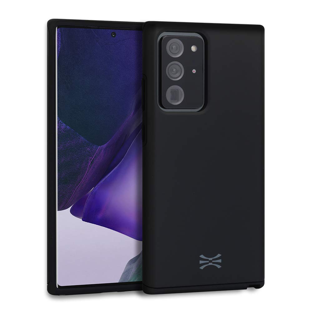 TORU DX Slim Compatible with Samsung Galaxy Note 20 Ultra 5G Case - Protective Dual Layer Hybrid Case with Flexible Soft TPU Bumper Shell Hard Cover - Matte Black