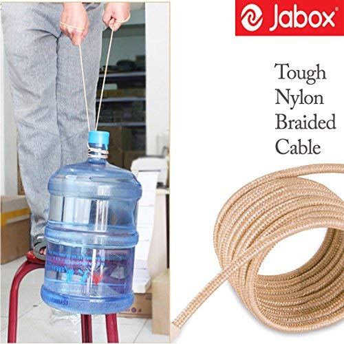 Image of 2 meter long charging usb data cable for i-phone Gold Color