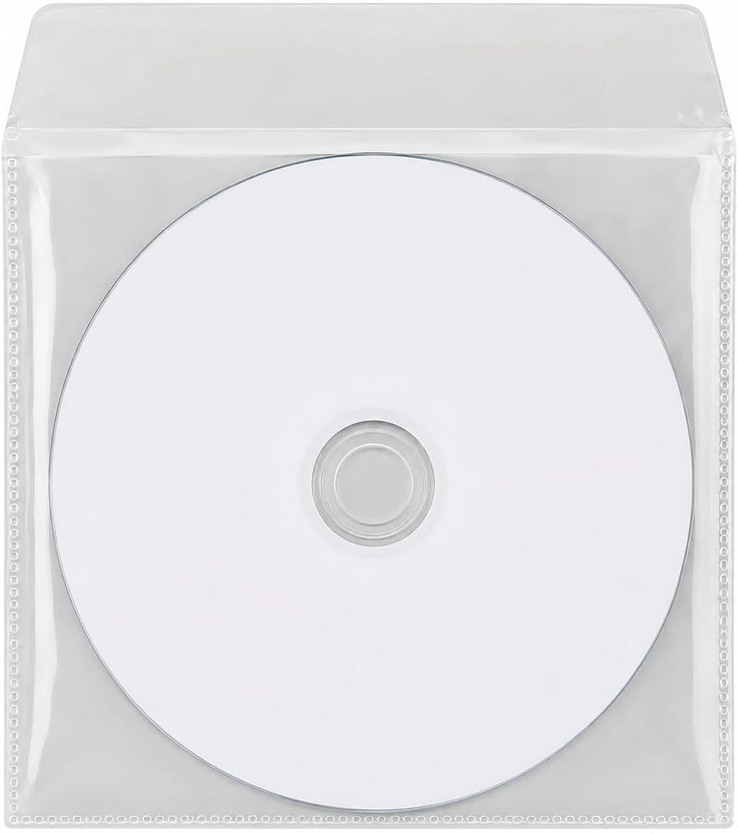 โ Ritek Professional White Inkjet Printable DVD-R Discs 4.7GB 16X โ Full Surface Recordable Blank DVDs in Dragon Trading Plastic Sleeves with Flap โ Professional Grade Media (Pack of 10)