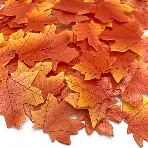 Weraru 90 Pcs Edible Fall Leaves Gold Leaf Cupcake Toppers, Party Cake Toppers #TOP1