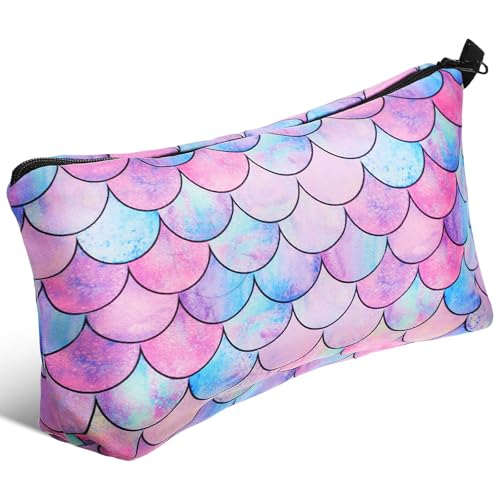 VILLCASE Bolsa de Maquillaje Organizador Cremallera de Poliéster para Mujer, Diseño Único y Versátil, Adecuado para Viaje y Uso Diario en Bolso