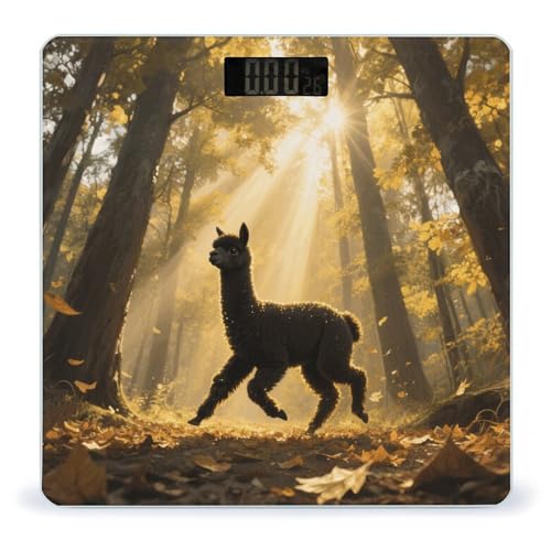 Báscula digital de baño Wonderful Forest para peso corporal LCD miniatura 1