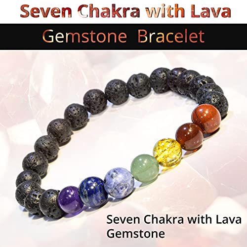 Image of ANAYA AGATE Healing Crystal Bracelet for Women and Men - 8mm Round Beaded Bracelet for Men and Women - Unisex Stretchy Gemstone Bracelet for Healing and Protection